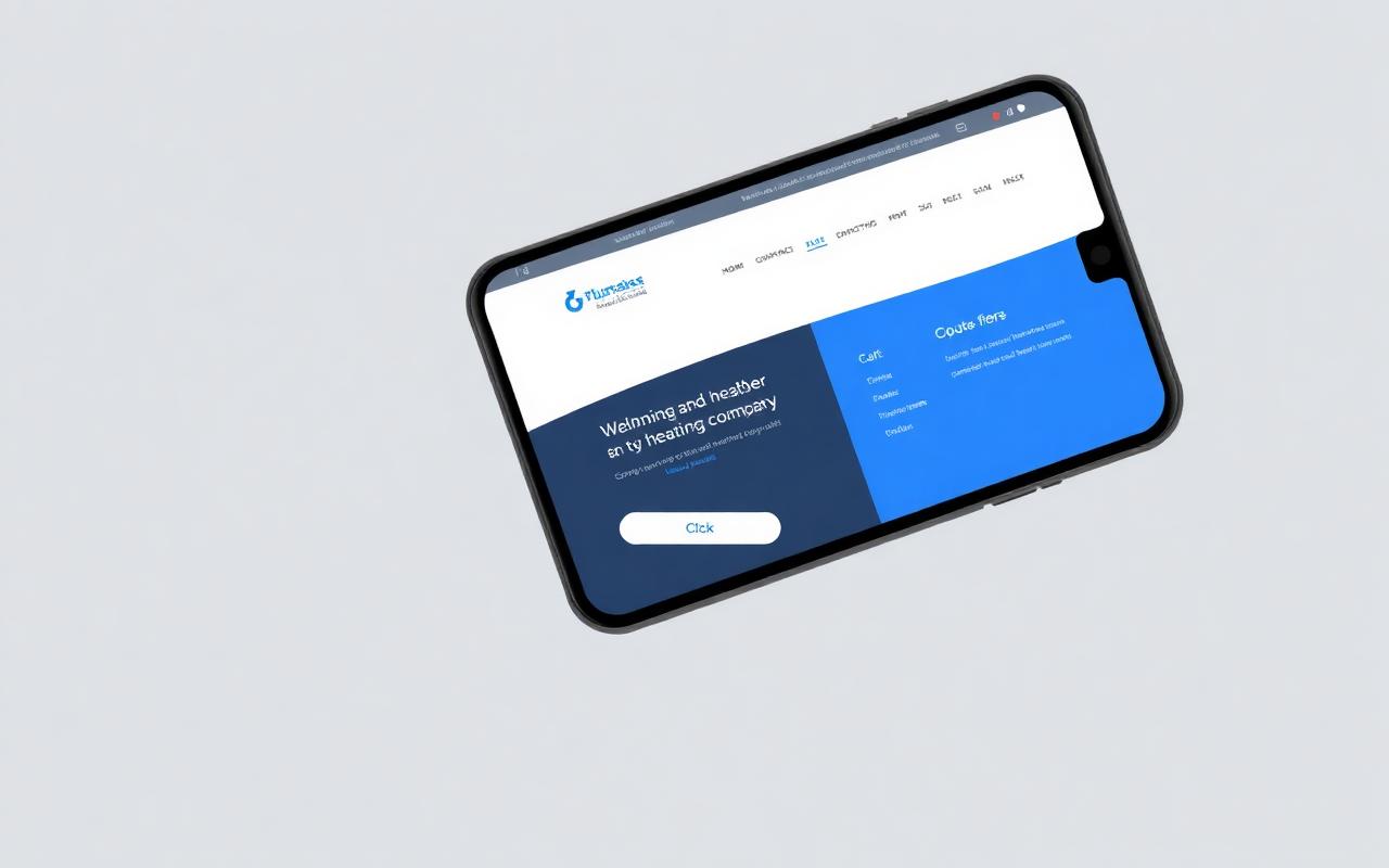 Tradespeople website — Homepage and quote form on mobile